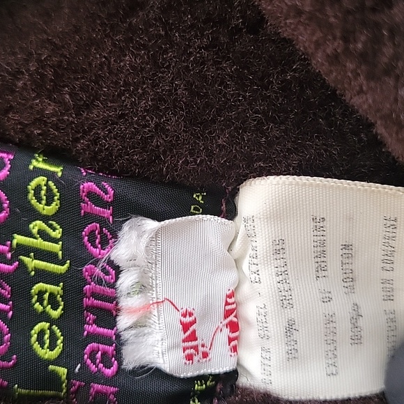 Montreal Leather Garment Shearling Brown Women's Coat Size M - Picture 6 of 8